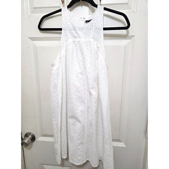 Victoria Secret White Sleeveless Victorian Eyelet Lace A-Line Dress Size S/P - Picture 1 of 12